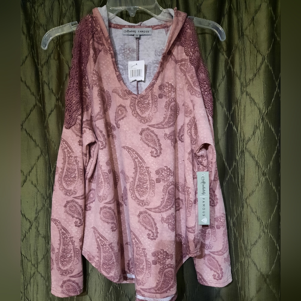 Cold shoulder hoody